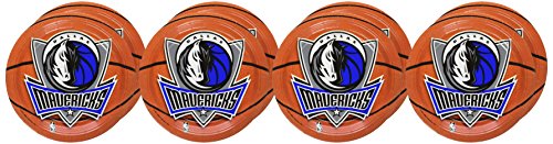 'Dallas Mavericks'' Round Plates, 7'' (8-Pack) - Basketball-Designed Premium Party Plates, Perfect For Game Day Parties